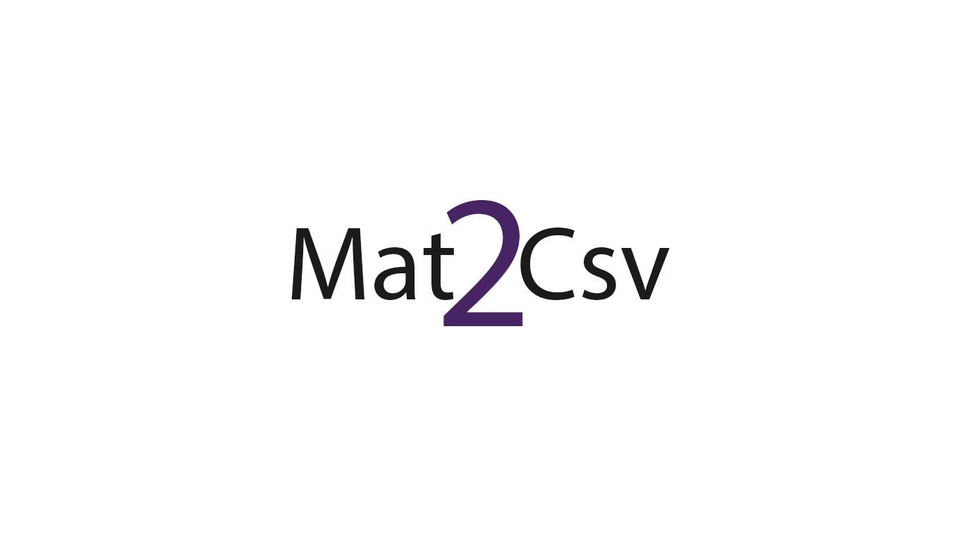 Mat2Csv